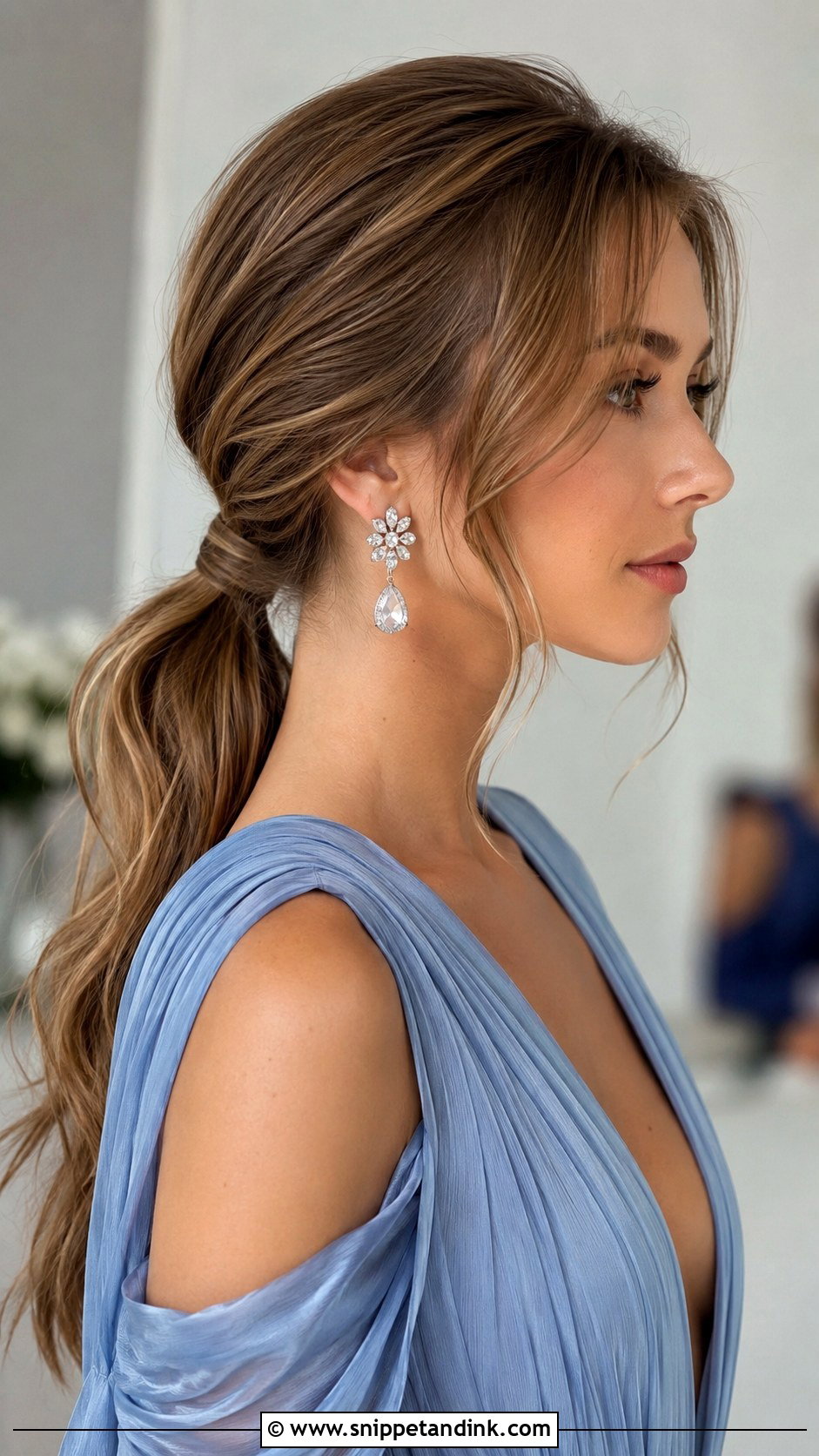 Low Ponytail With Volume - Snippet and Ink - 30 Mom of Bride Hairstyles