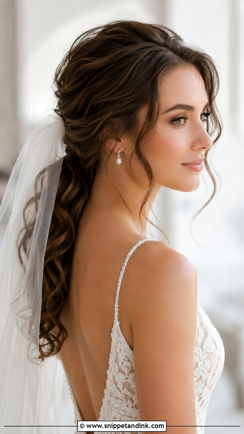 Low Ponytail With Volume - Snippet and Ink - 30 Ponytail Wedding Hairstyles