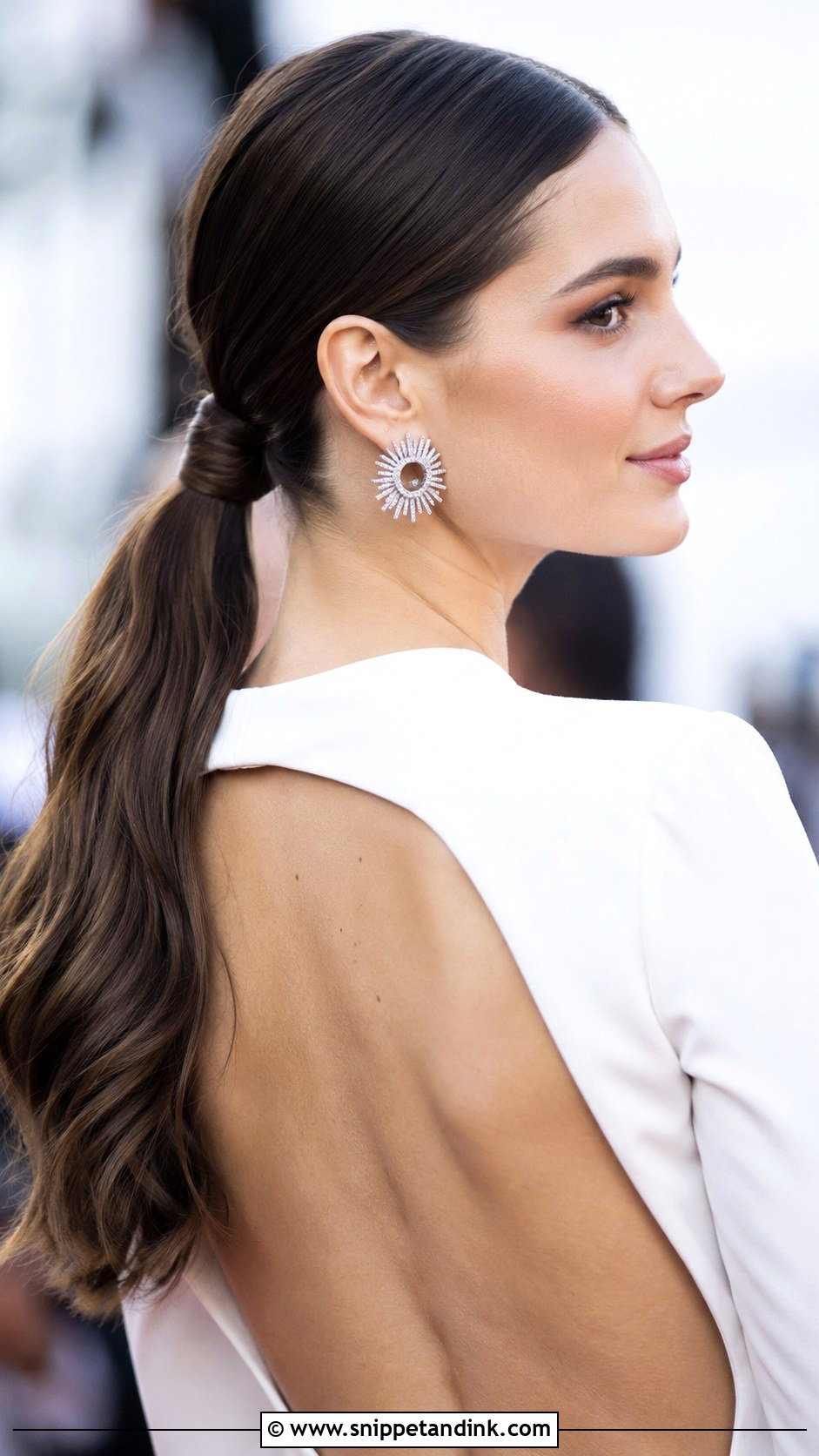 Low Ponytail With Wrapped Detail - Snippet and Ink - 30 Hair for Wedding Ideas