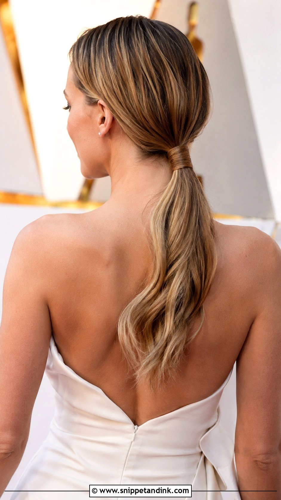 Low Ponytail With Wrapped Detail - Snippet and Ink - 35 Bridal Hairstyles