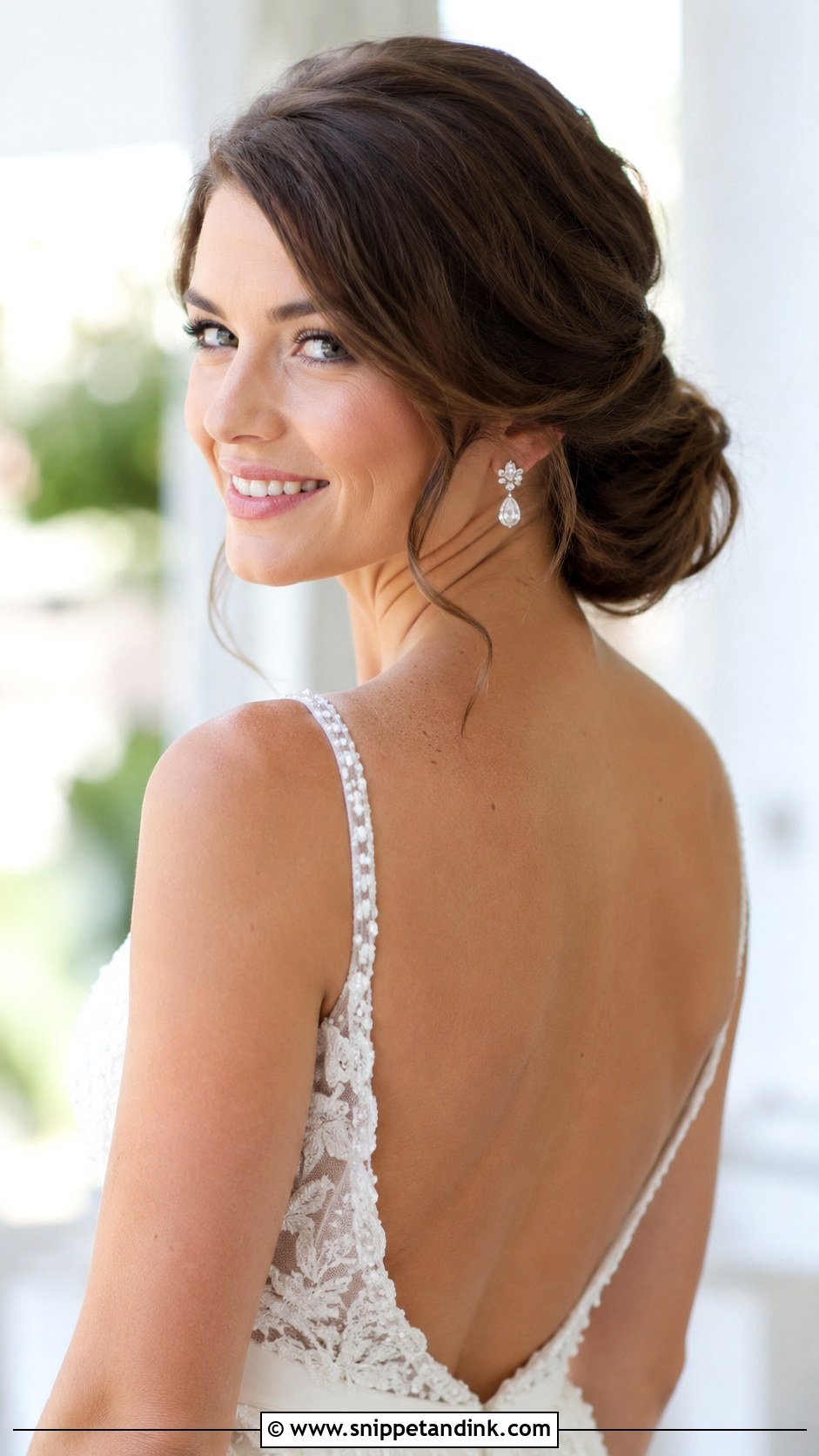Low Side Bun - Snippet and Ink - 25 Simple Bridal Hair Ideas