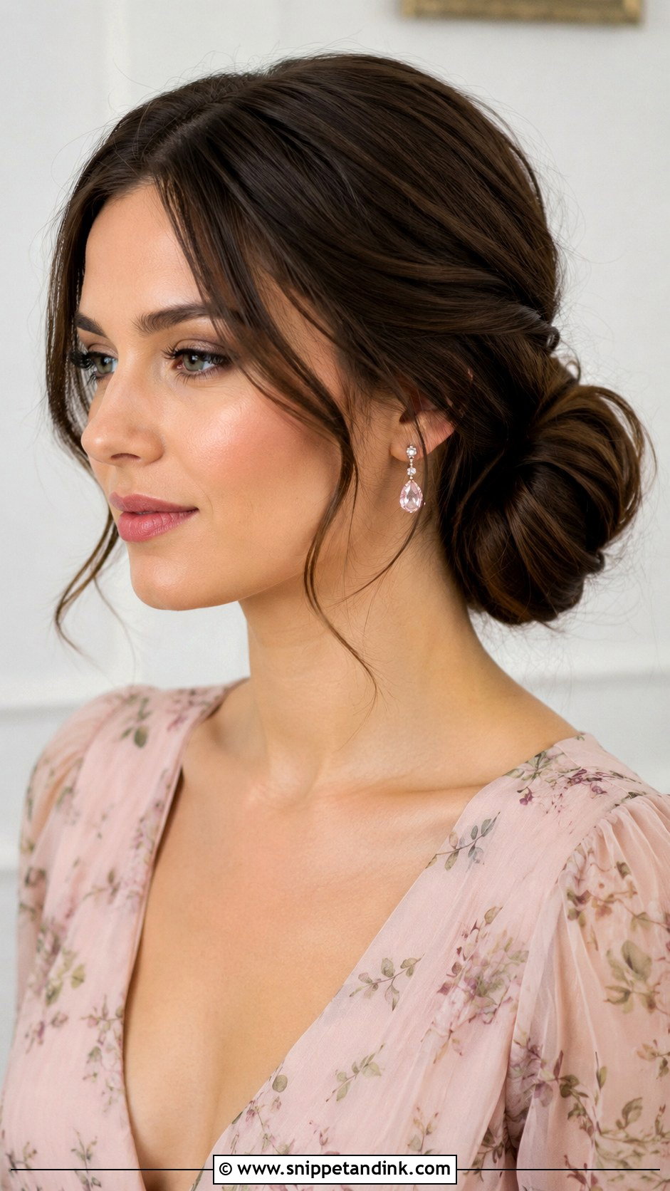 Low Side Bun - Snippet and Ink - 20 Engagment Hair Hairstyles