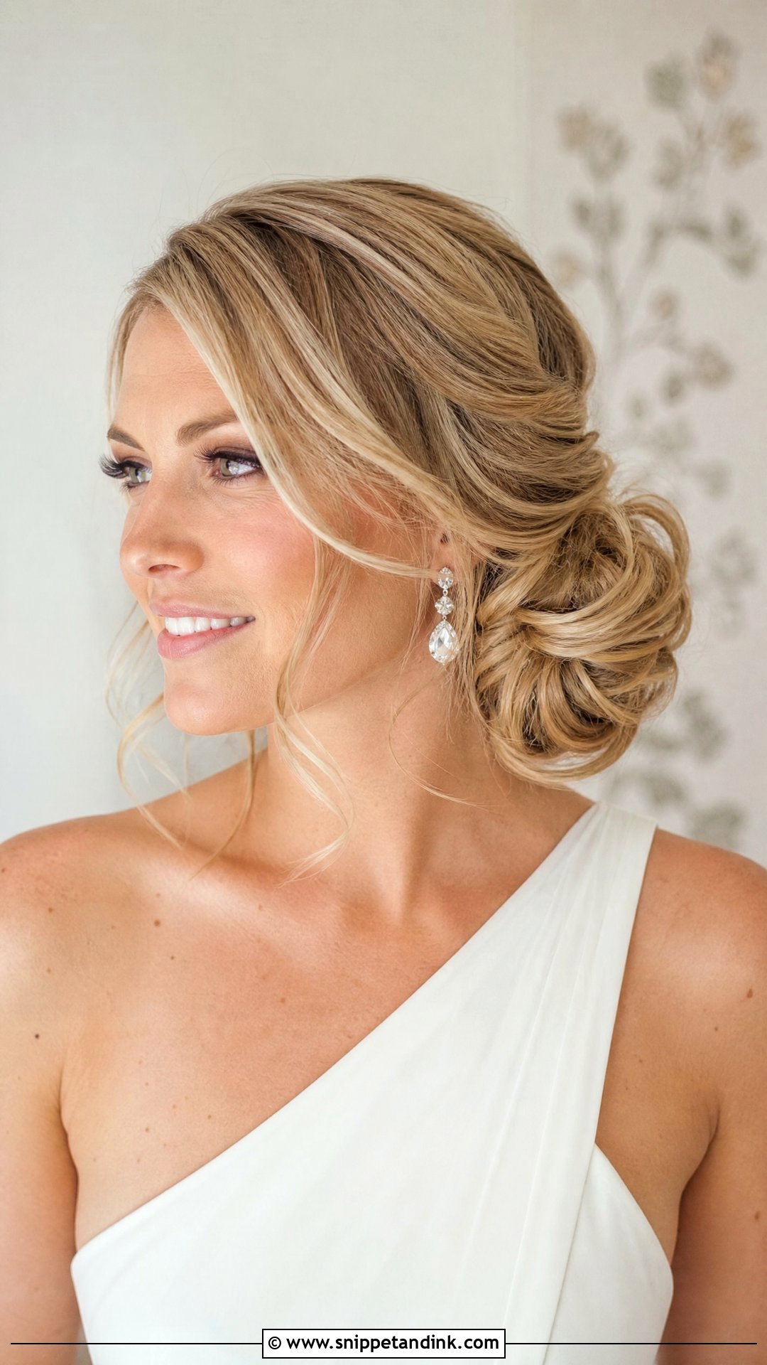 Low Side Bun - Snippet and Ink - 20 Simple Bridal Hairstyles