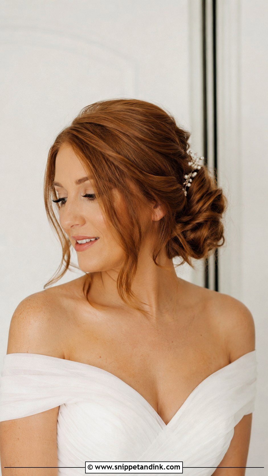 Low Side Bun Bridal Hairstyle - Snippet and Ink - 25 Simple Bridal Hairstyle Ideas