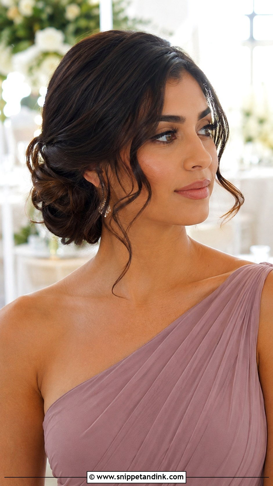 Low Side Bun Bridesmaid Hairstyle - Snippet and Ink - 25 Bridesmaid Hairstyles