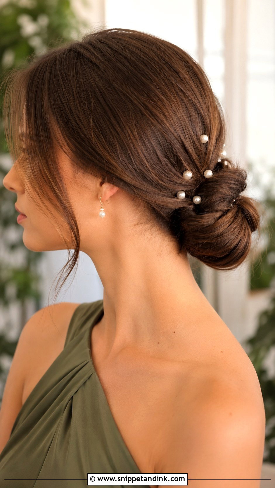 Low Side Bun Wedding Guest Hairstyle - Snippet and Ink - 15 Low Bun Wedding Guest Hairstyles