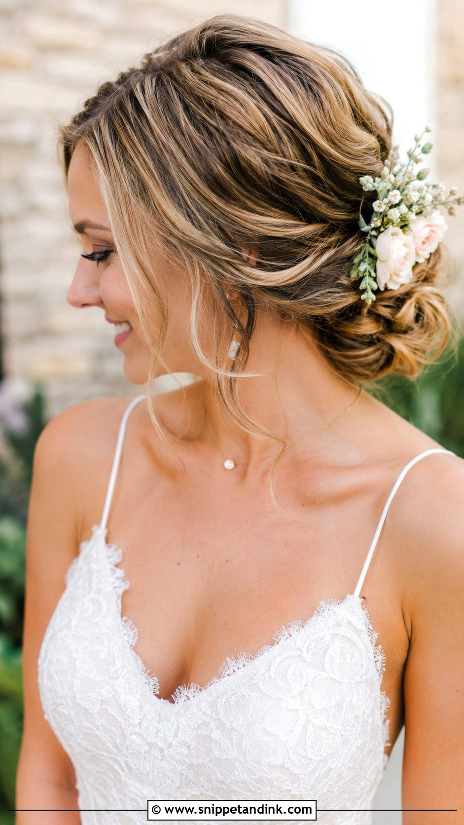 Low Side Bun Wedding Hair - Snippet and Ink - 25 Wedding Hair Bride Ideas
