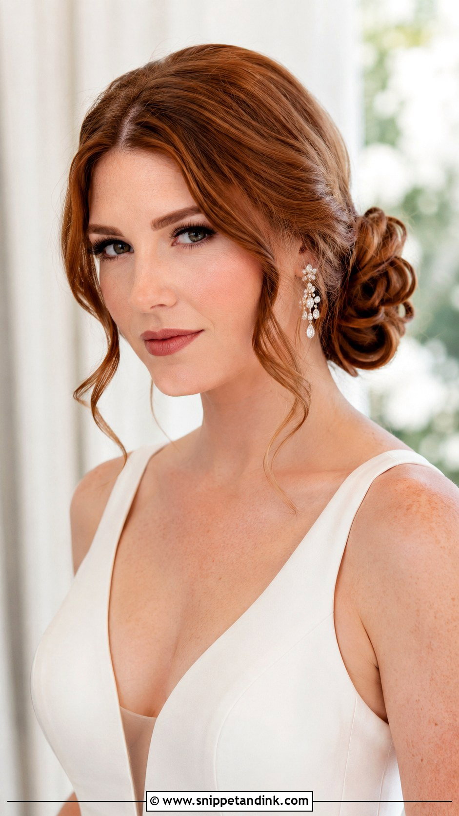 Low Side Bun Wedding Hairstyle - Snippet and Ink - 15 Wedding Hairstyles for Long Hair to the Side