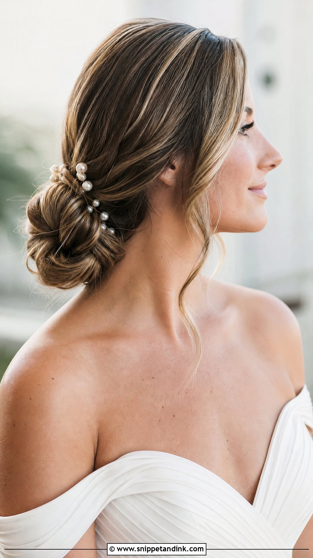 Low Side Bun Wedding Hairstyle - Snippet and Ink - 20 Unique Wedding Hairstyles