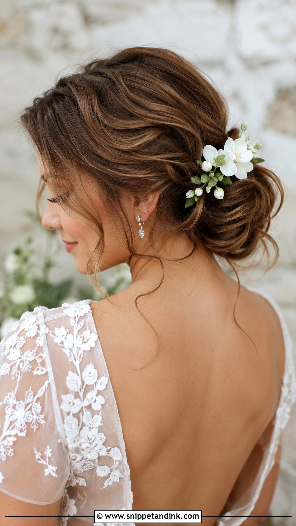 Low Side Bun Wedding Hairstyle - Snippet and Ink - 25 Bride Hairstyles for Long Hair
