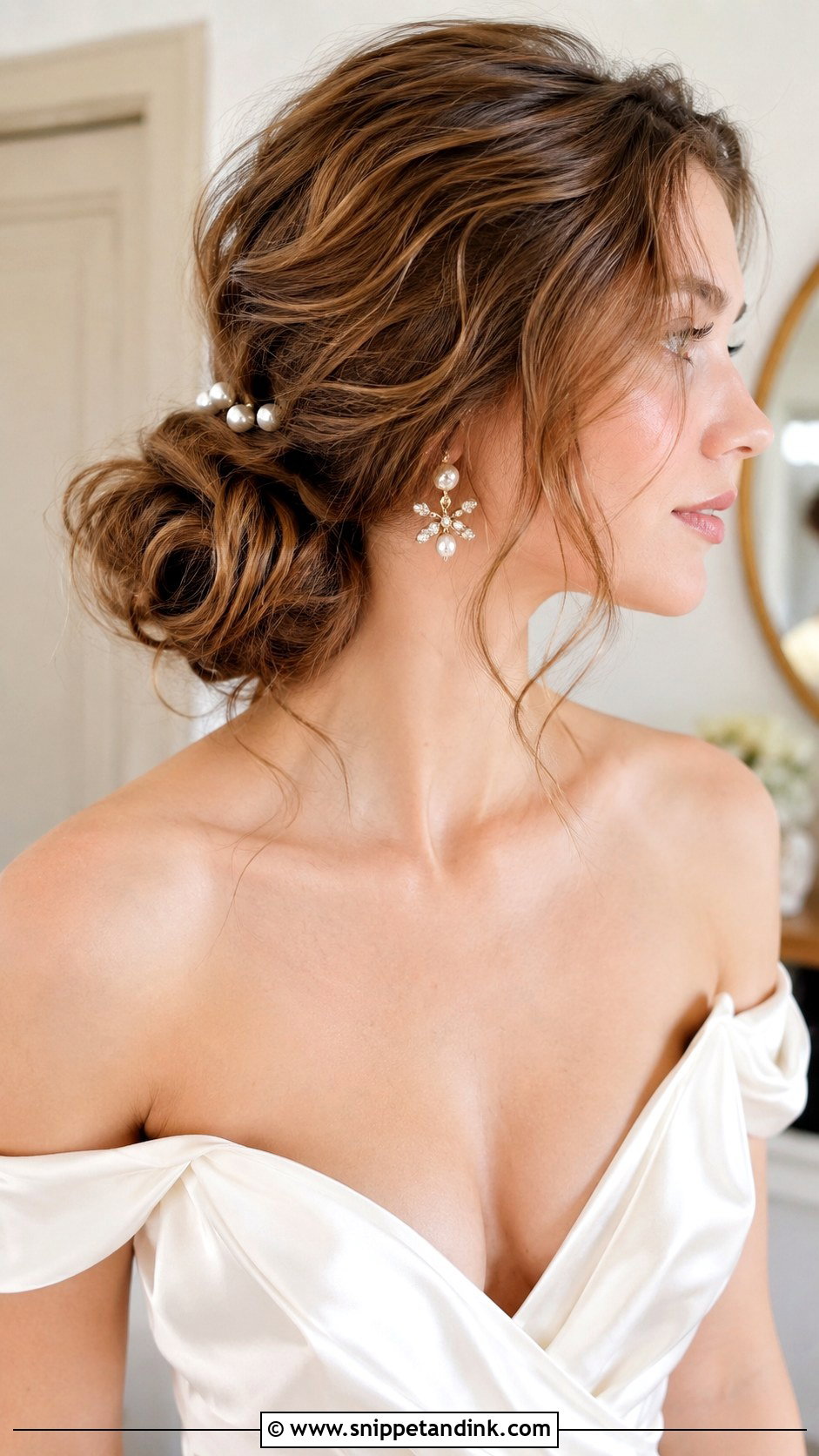 Low Side Bun Wedding Hairstyle - Snippet and Ink - 25 Hairstyle Ideas for Wedding