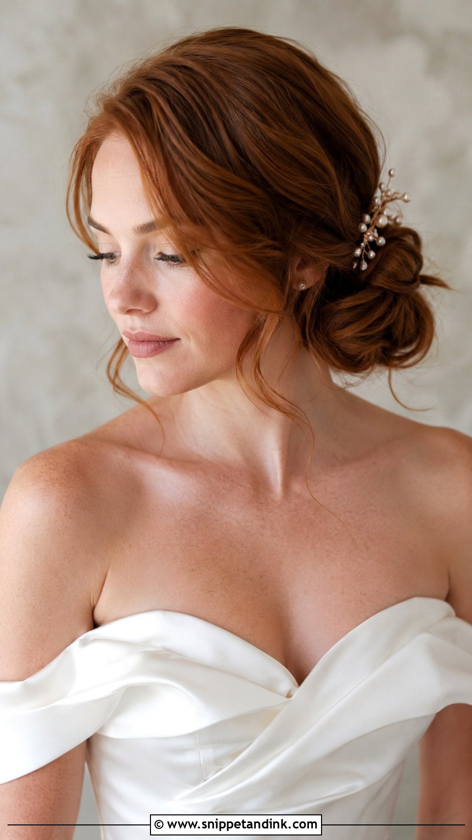 Low Side Bun Wedding Hairstyle - Snippet and Ink - 25 Wedding Hair Inspiration Ideas