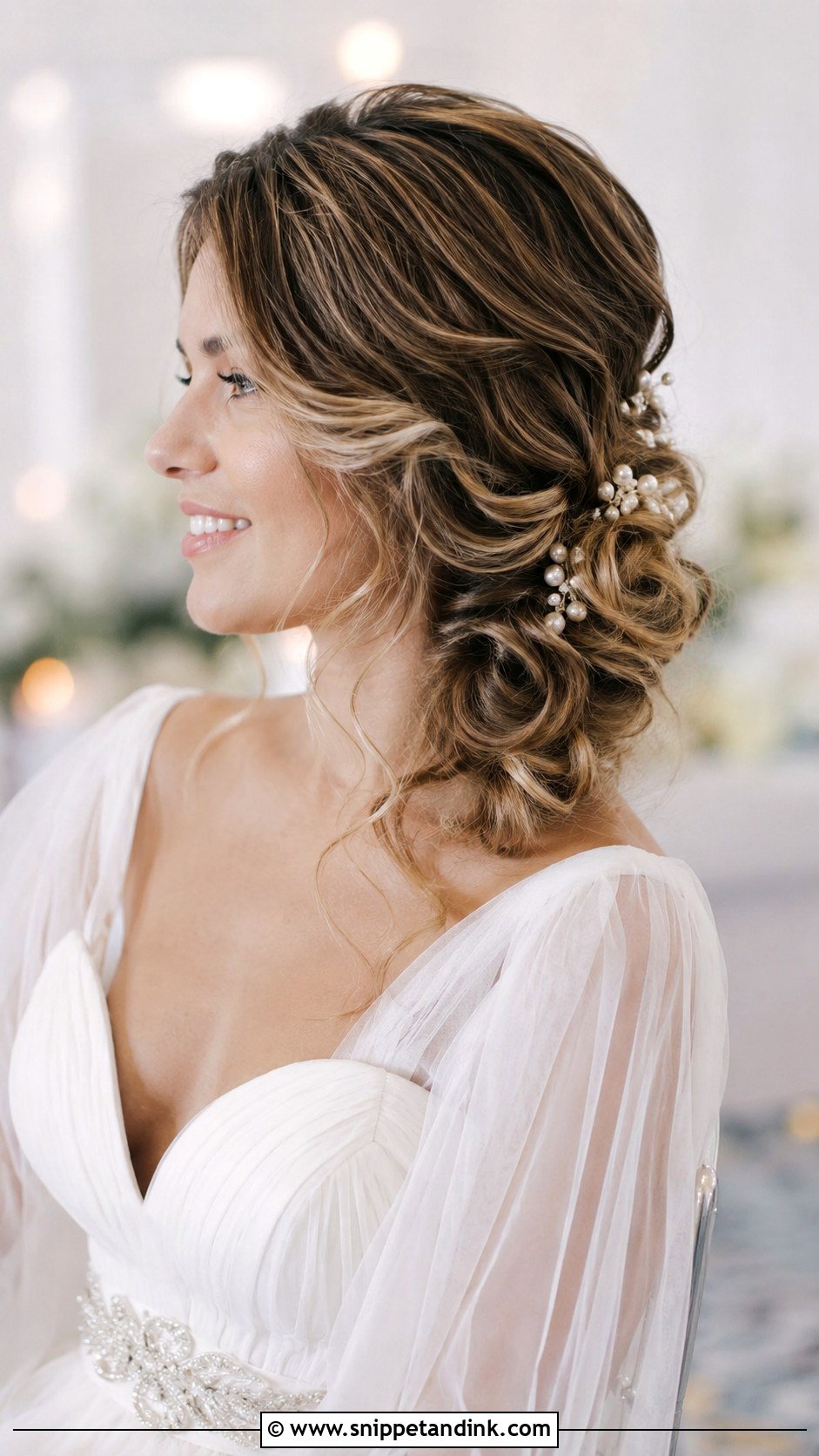 Low Side Bun Wedding Updo - Snippet and Ink - 30 Wedding Hairdo Ideas