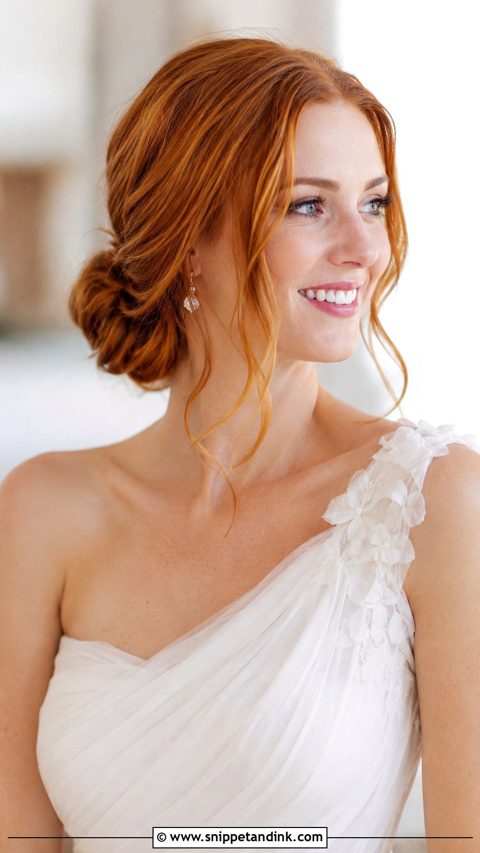 Low Side Bun for Brides - Snippet and Ink - 30 Brides Hairstyles