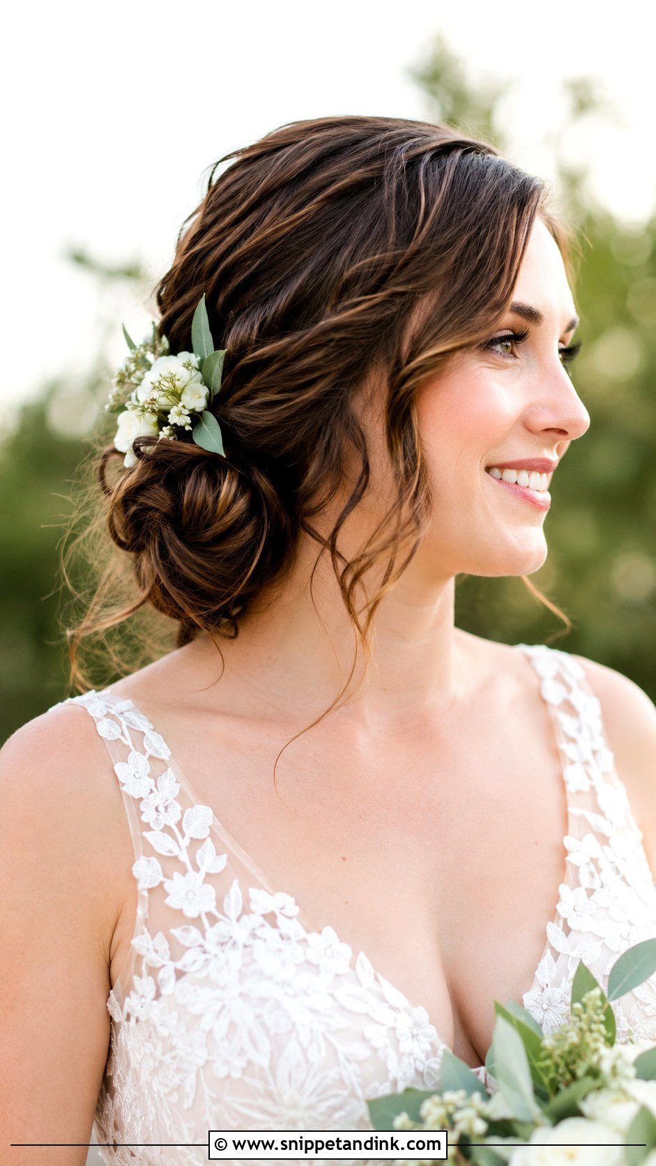 Low Side Bun for Short Hair - Snippet and Ink - 20 Formal Hairstyles for Short Hair Wedding