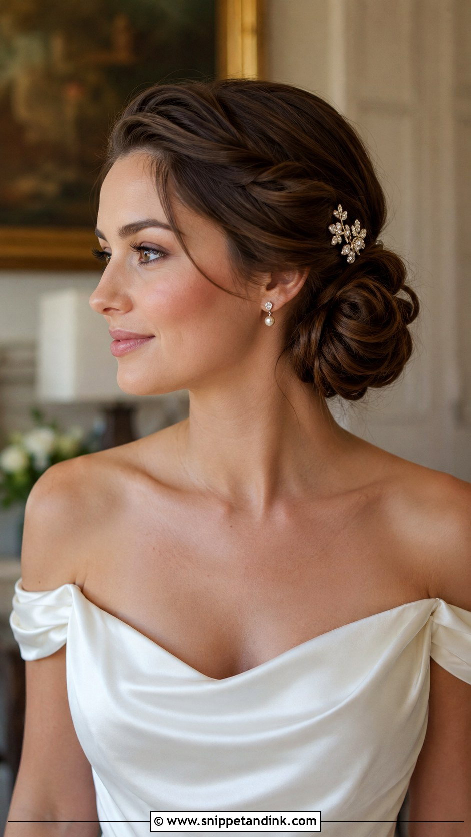 Low Side Bun with Twists - Snippet and Ink - 20 Best Wedding Hairstyles for Long Hair