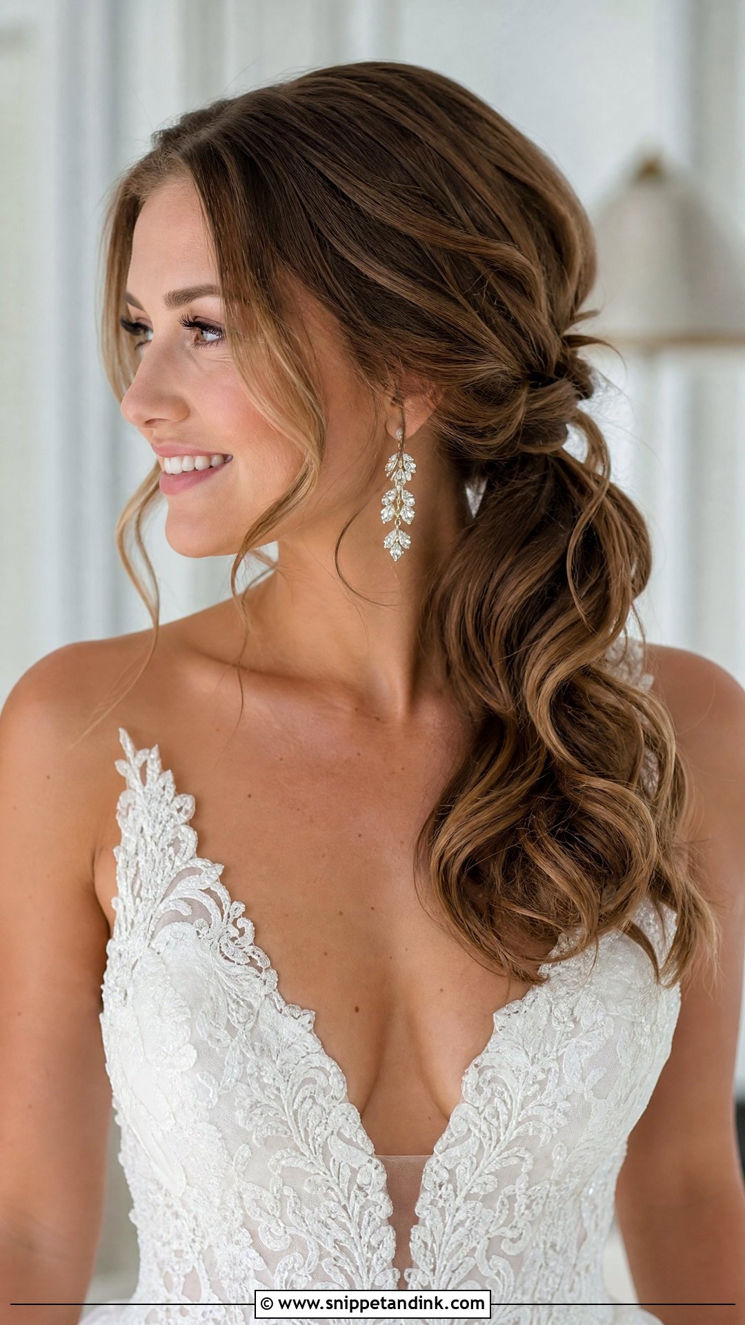 Low Side Ponytail - Snippet and Ink - 20 Wedding Hairstyles Shoulder Length Hair