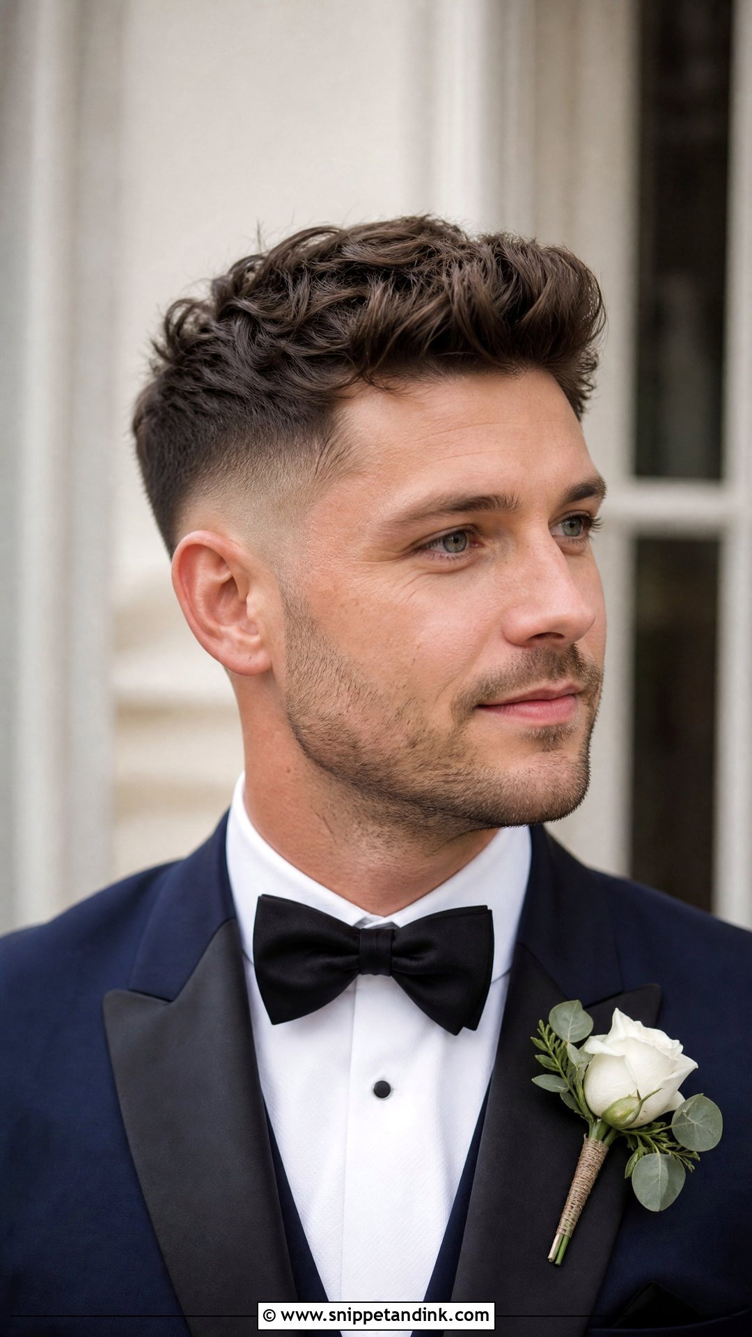 Low Skin Fade With Textured Top - Snippet and Ink - 20 Groom Hairstyle Ideas