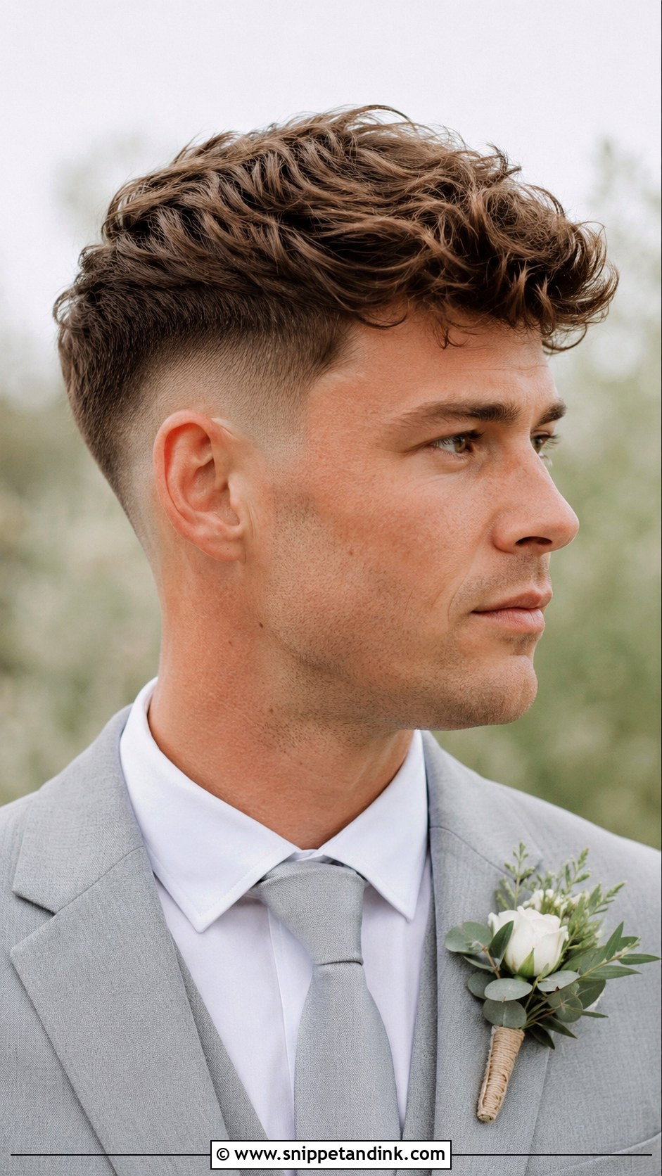Low Skin Fade With Textured Top - Snippet and Ink - 25 Wedding Hairstyles Men