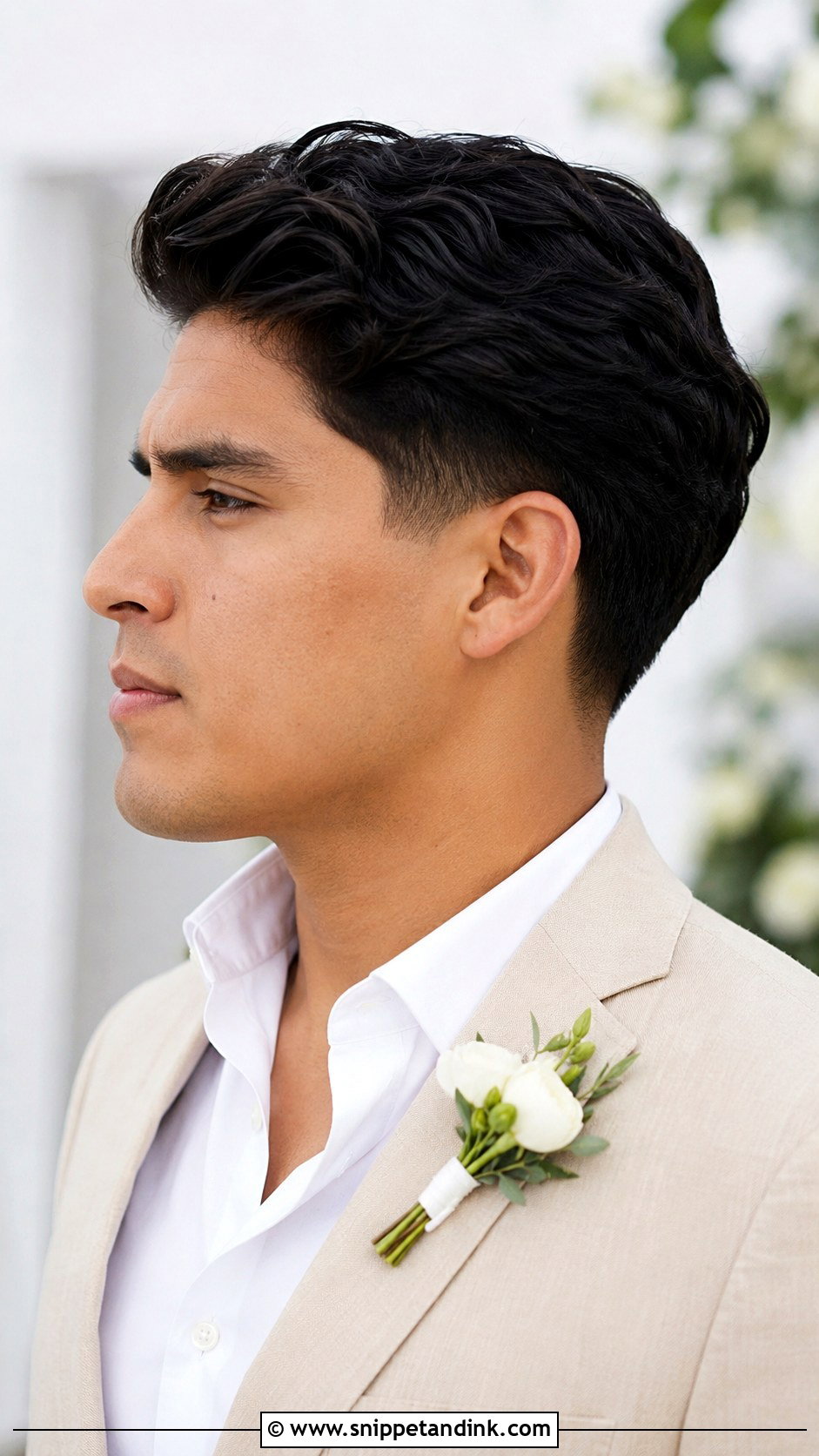 Low Taper Fade Groom Hairstyle - Snippet and Ink - 15 Wedding Groom Hairstyle Ideas