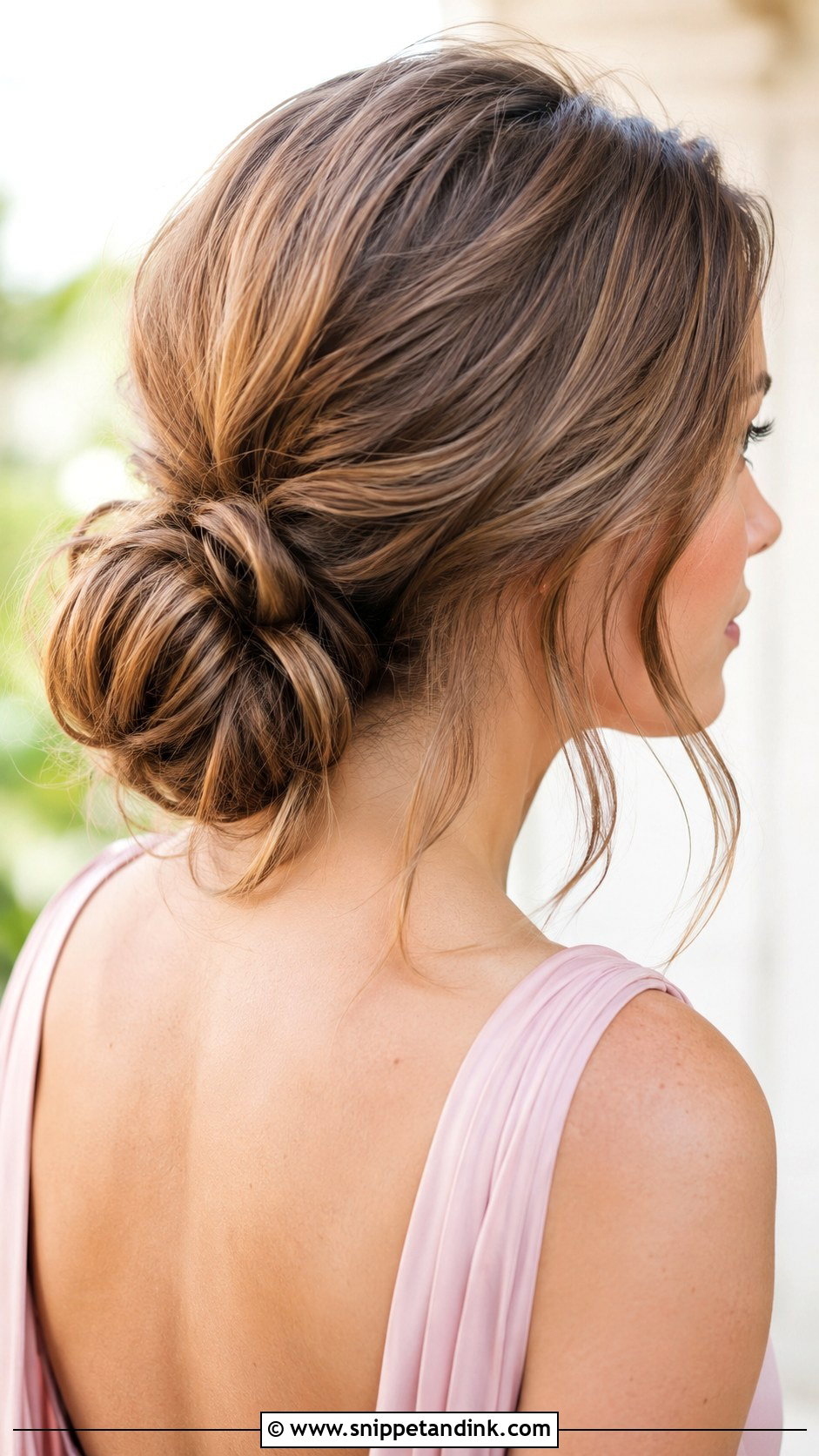 Low Textured Bun - Snippet and Ink - 30 Easy Wedding Guest Hairstyles