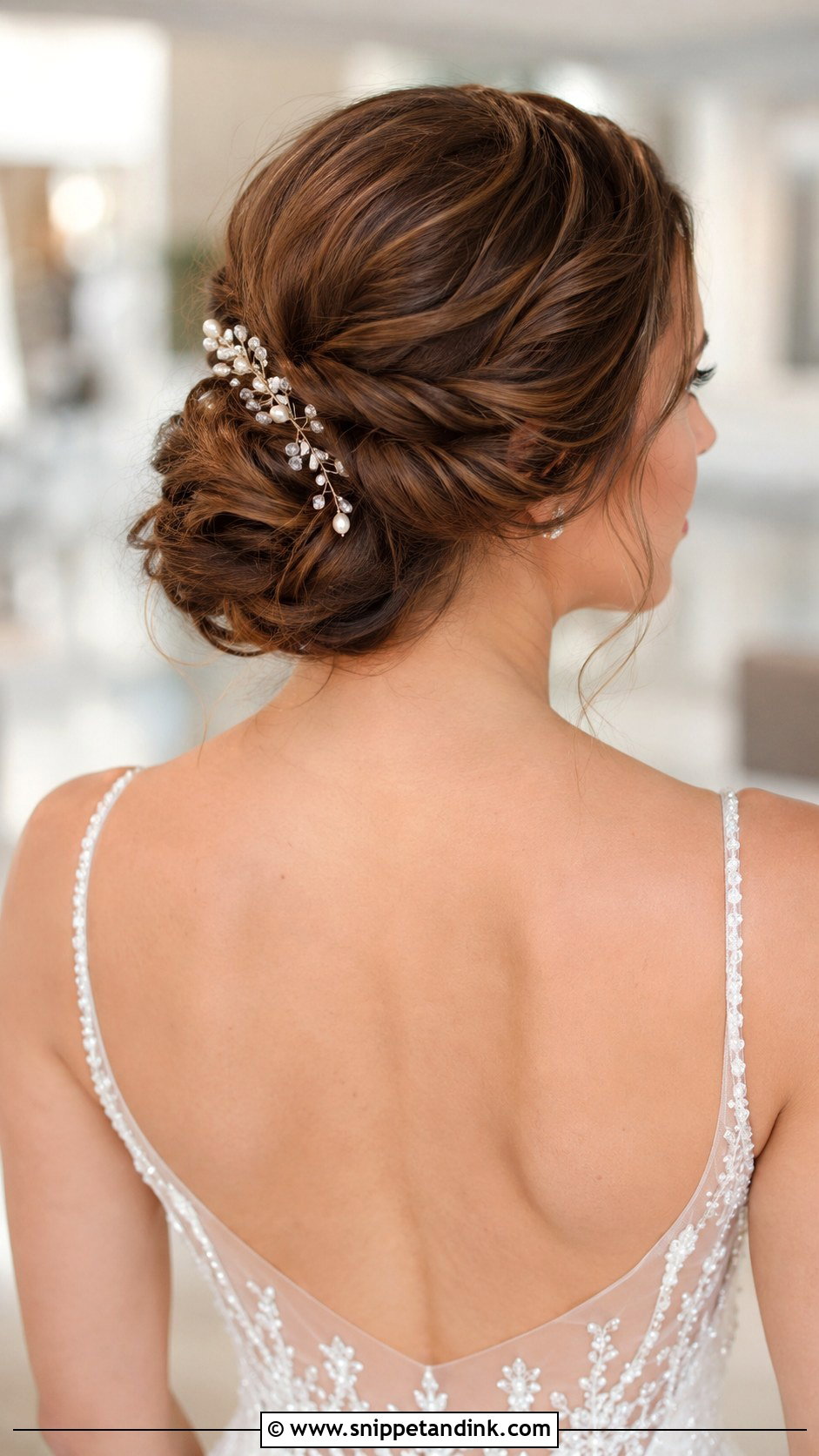 Low Twisted Bun - Snippet and Ink - 25 Brides Hair