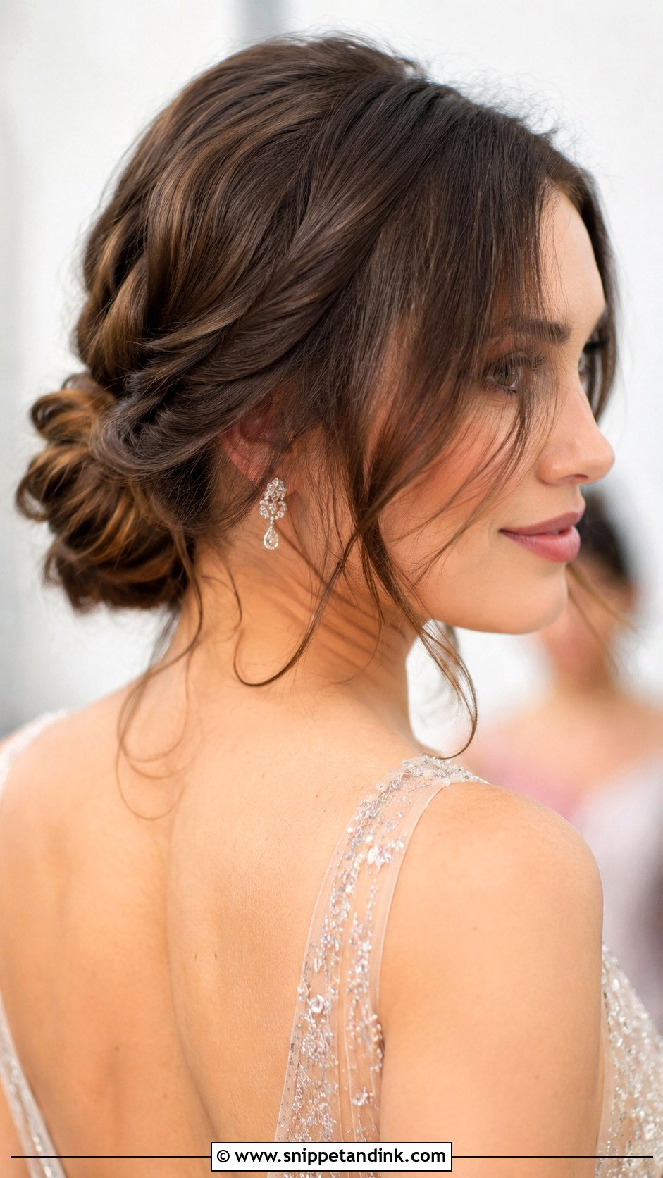 Low Twisted Bun - Snippet and Ink - 30 Hairstyles for Engagement