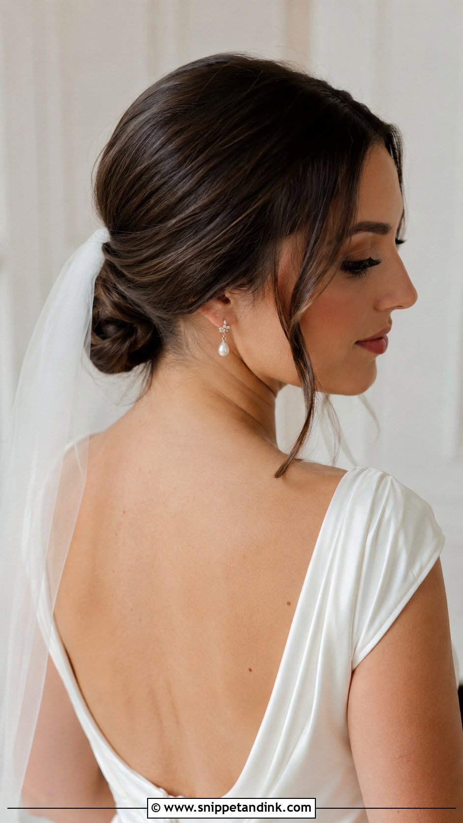 Low Twisted Bun For Short Hair - Snippet and Ink - 25 Wedding Hair Styles Short Hair