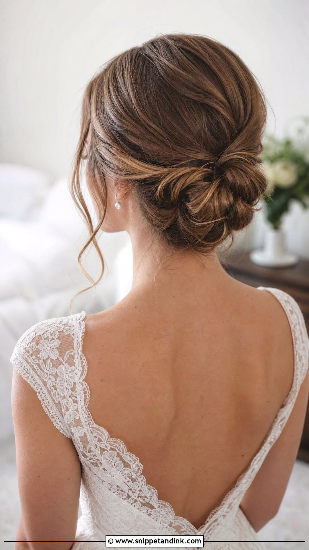 Low Twisted Bun Wedding Hair Tutorial - Snippet and Ink - 25 Wedding Hair Tutorial Ideas