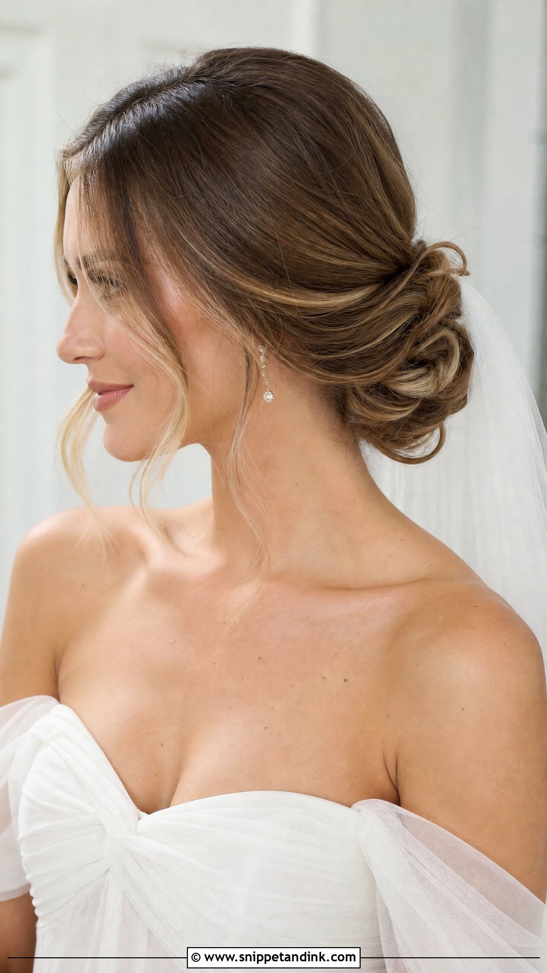 Low Twisted Chignon - Snippet and Ink - 20 Minimal Wedding Hairstyle Ideas