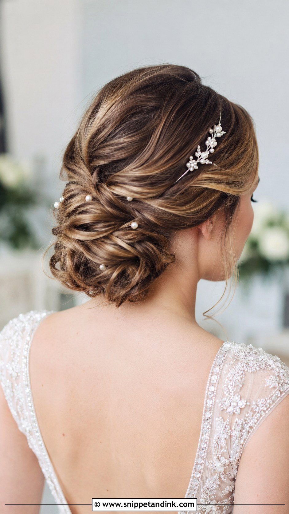 Low Twisted Chignon - Snippet and Ink - 20 Modern Wedding Hairstyles