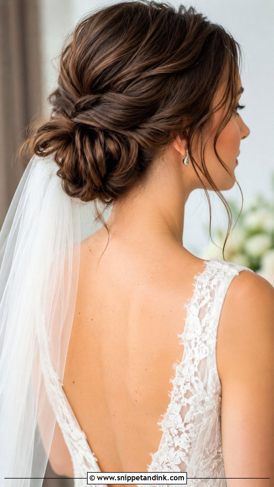 Low Twisted Chignon - Snippet and Ink - 25 Glam Wedding Hair Ideas