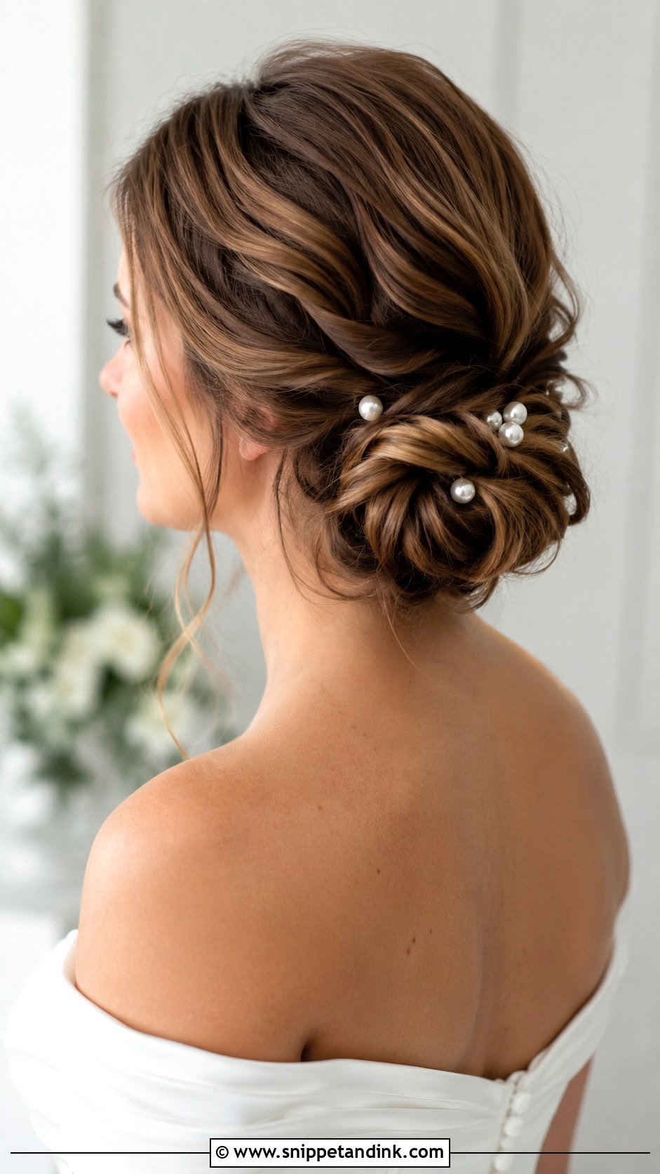 Low Twisted Chignon Updo - Snippet and Ink - 30 Bride Updo Hairstyles