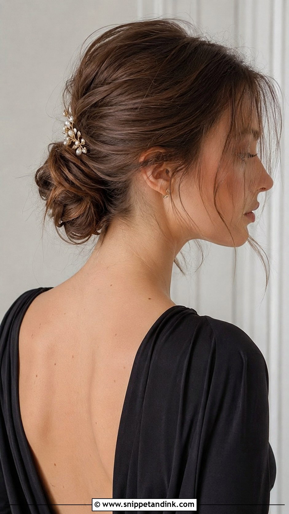 Low Twisted Knot for Thin Hair - Snippet and Ink - 20 Wedding Hairstyles for Fine Hair