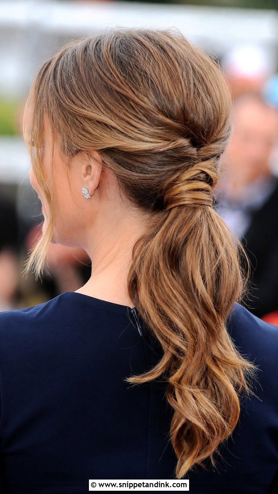Low Twisted Ponytail - Snippet and Ink - 30 Mother of the Groom Hairstyles