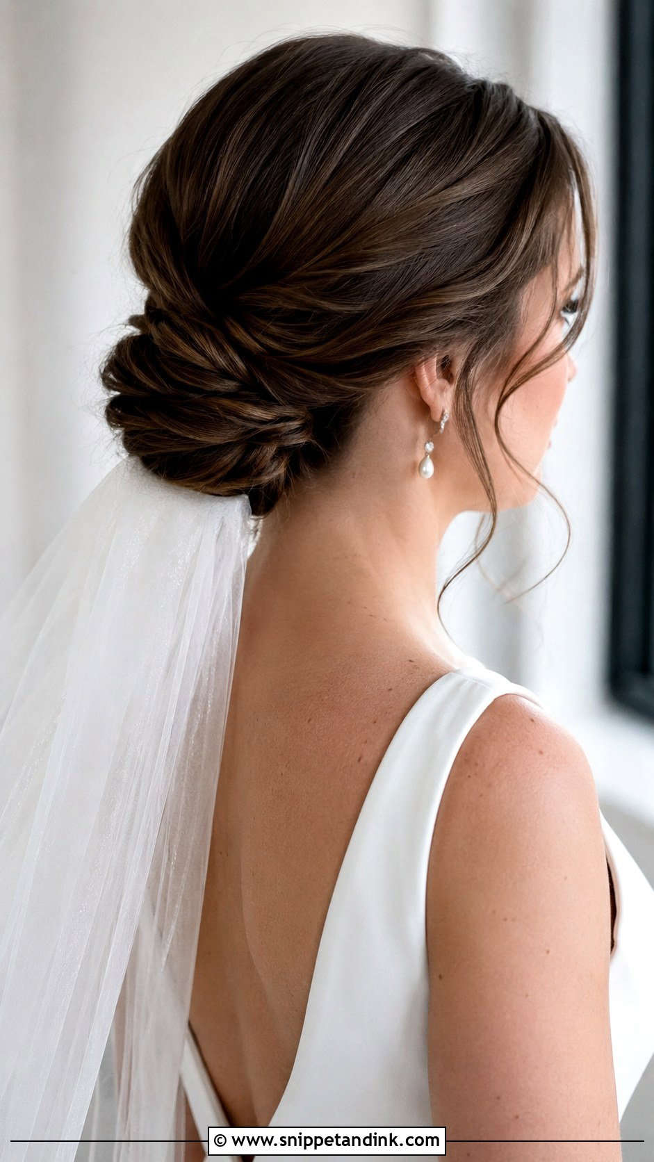 Low Twisted Updo - Snippet and Ink - 25 Bridal Hair Ideas
