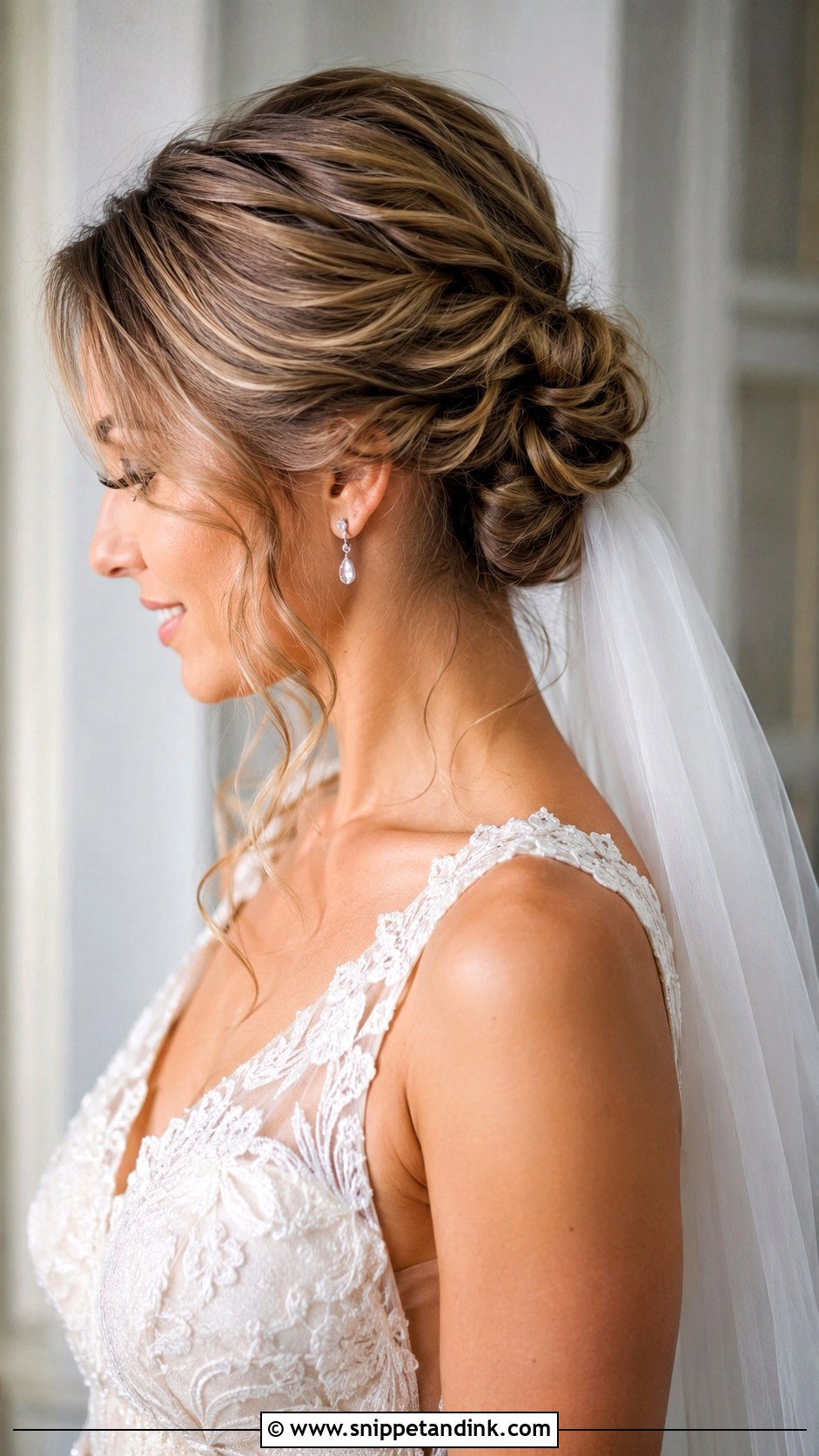 Low Twisted Updo - Snippet and Ink - 30 Hairstyles for Bride