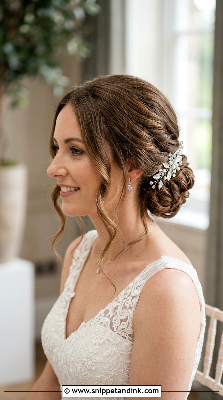 Low Twisted Updo Wedding Hair - Snippet and Ink - 20 Casual Wedding Hair Ideas