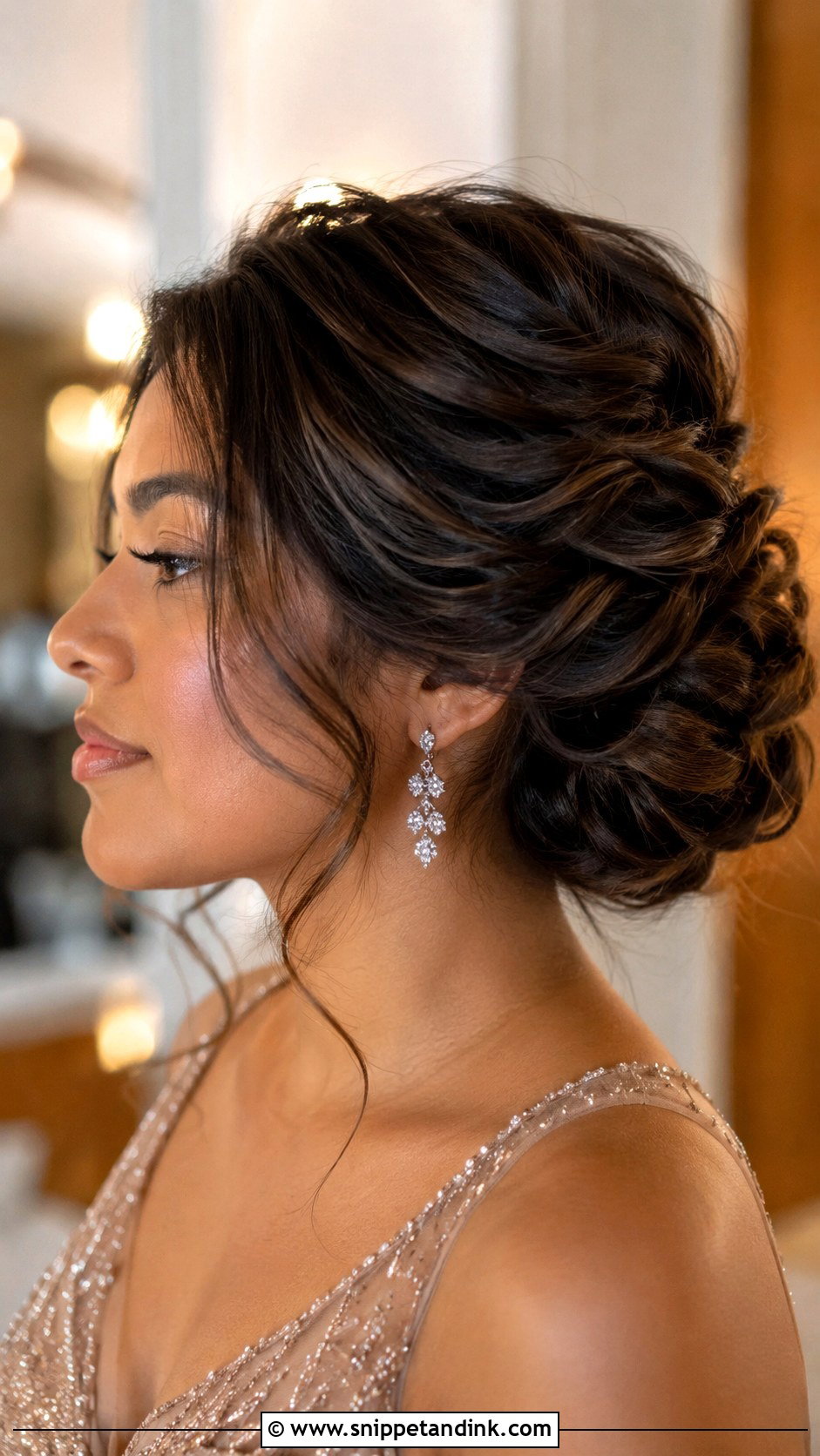 Low Twisted Updo - Snippet and Ink - 20 Easy Wedding Guest Updo Hairstyles