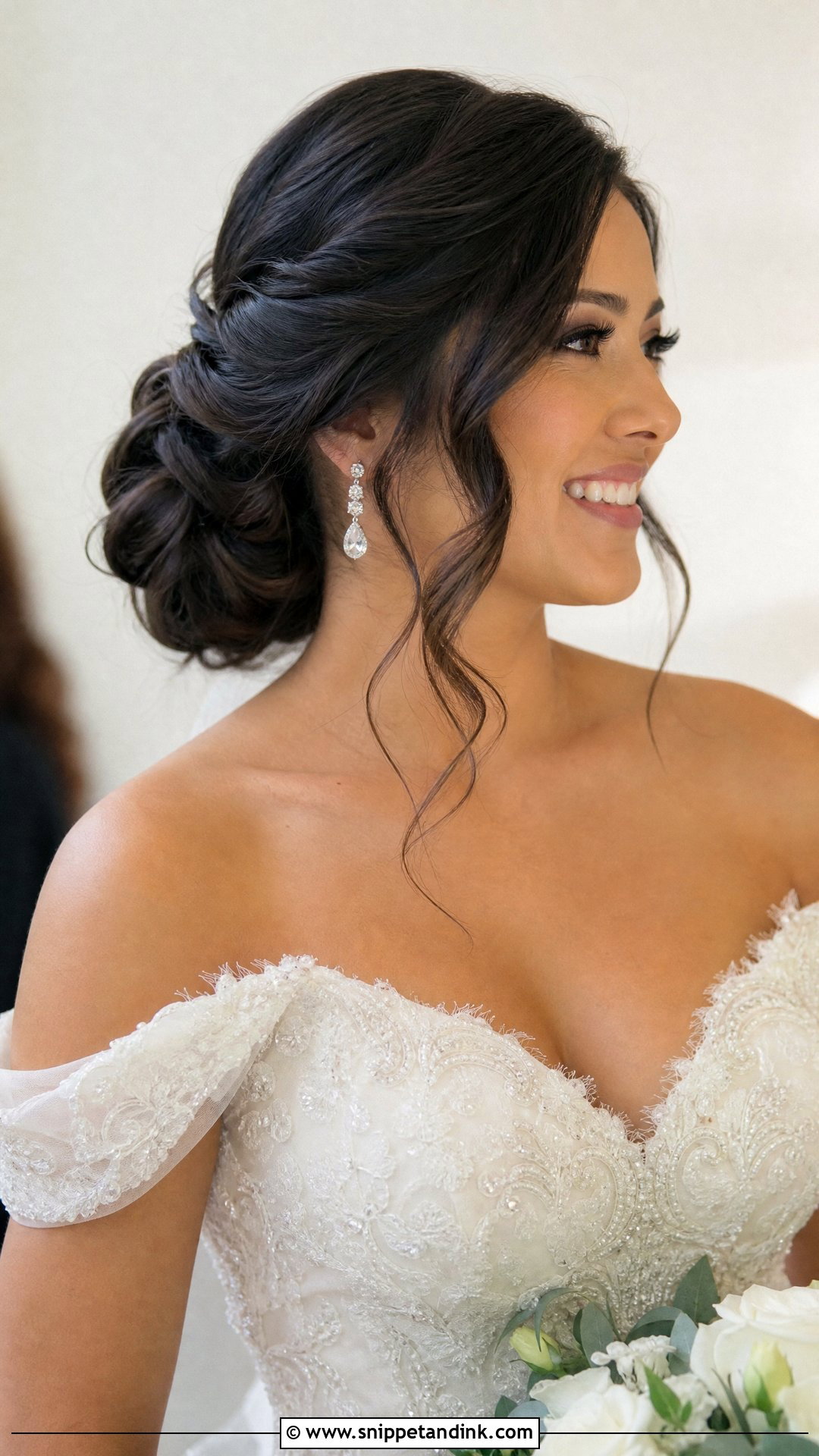 Low Updo For Long Bridal Hair - Snippet and Ink - 15 Bridal Hair Low Updo Ideas