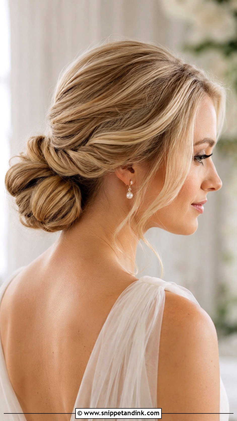 Low Wedding Chignon - Snippet and Ink - 15 Low Wedding Hairstyles