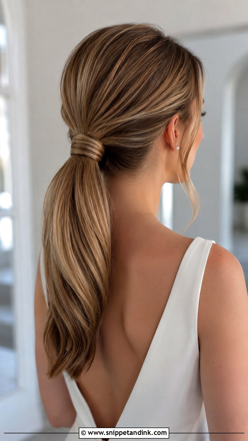 Low Wedding Ponytail - Snippet and Ink - 15 Low Wedding Hairstyles