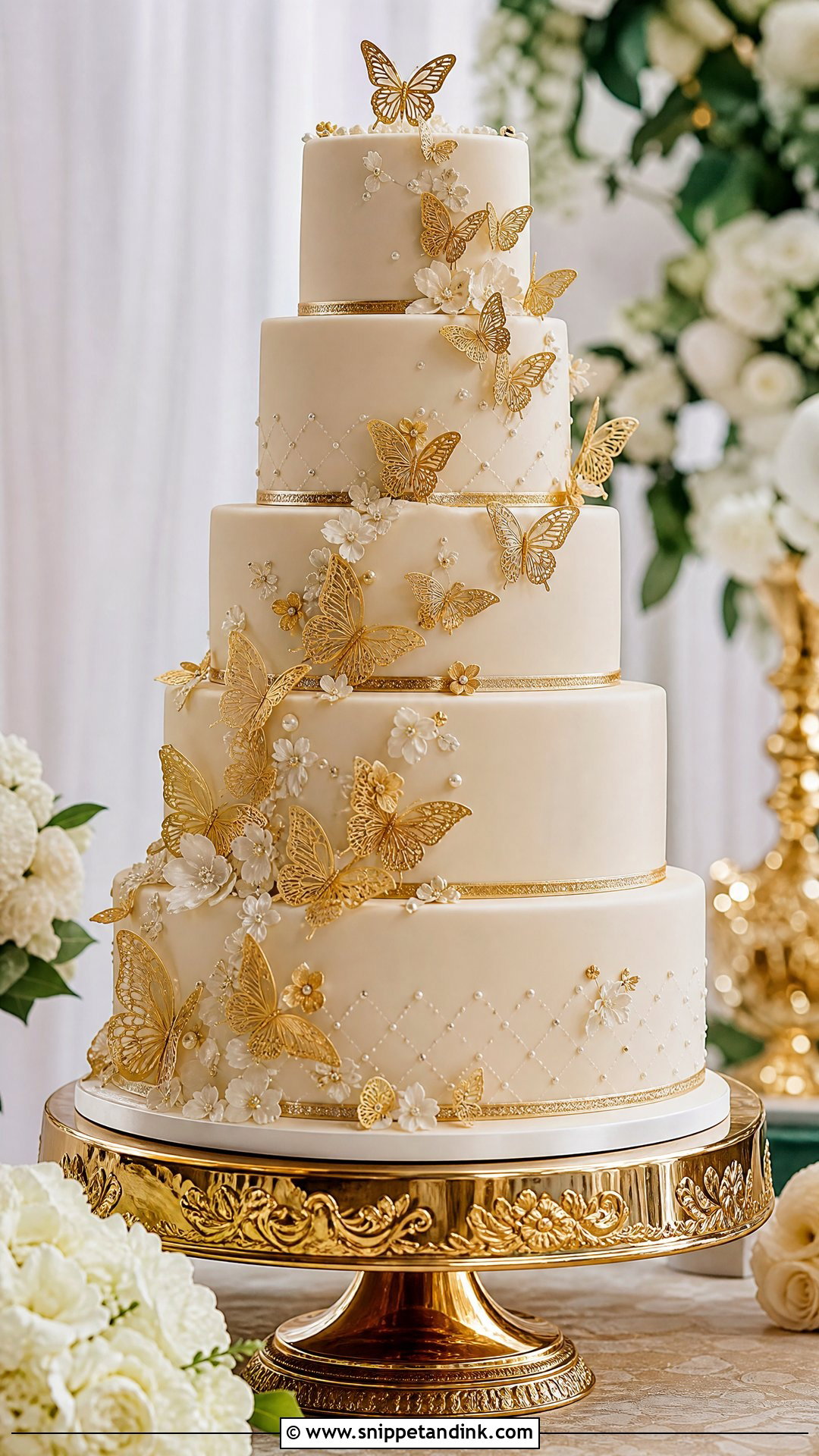Luxury Butterfly Wedding Cake - Snippet and Ink - 25 Butterfly Cake Design Ideas for Wedding