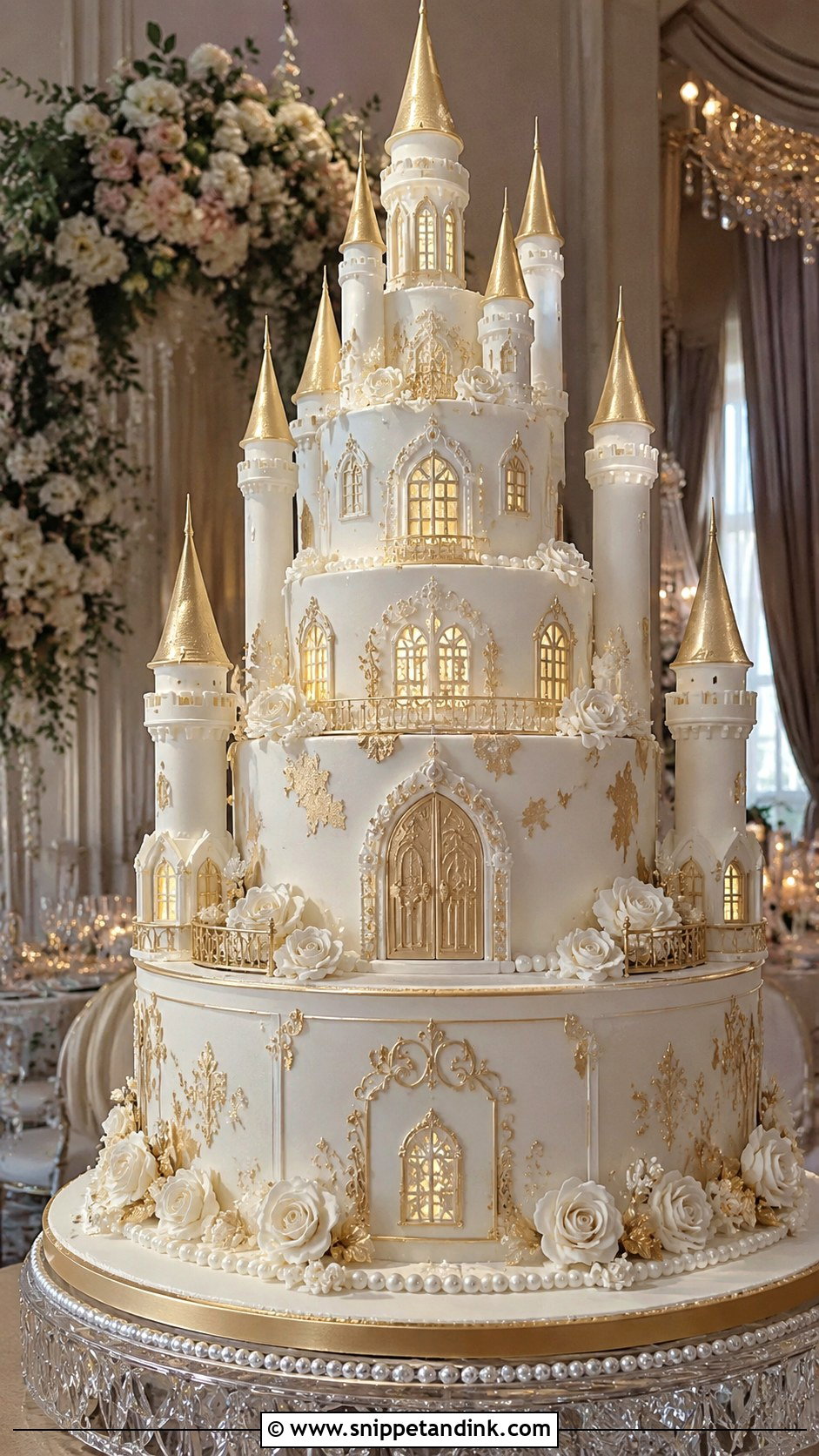Luxury Castle Wedding Cake - Snippet and Ink - 20 Castle Cakes for Wedding