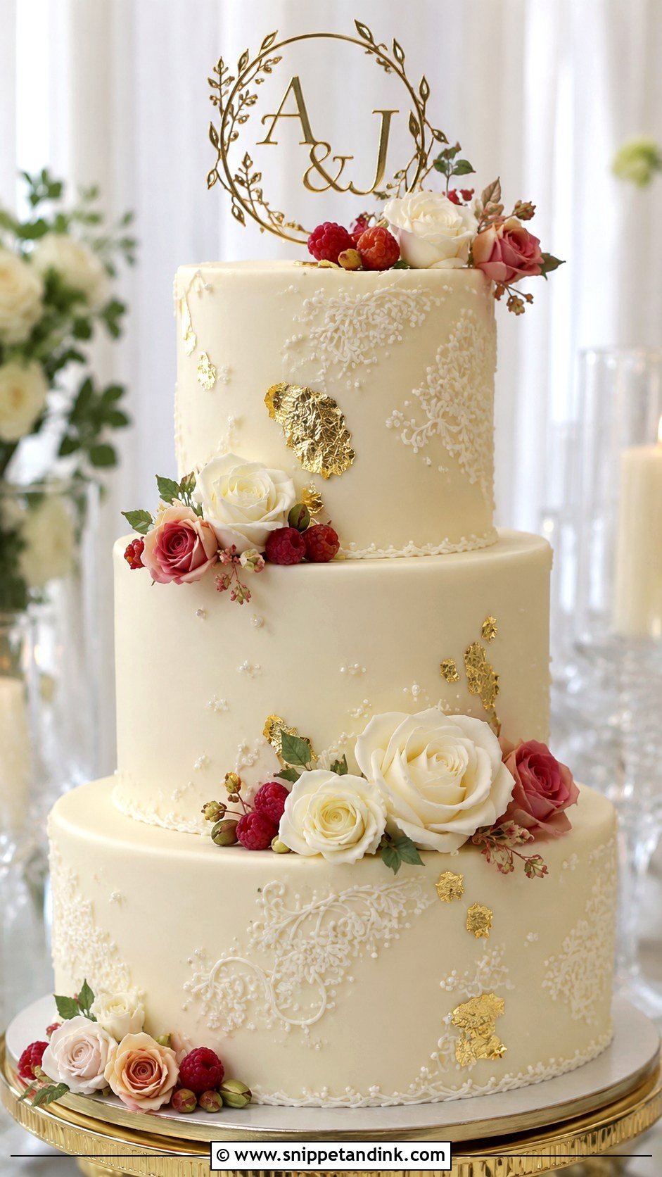 Luxury Couple Cake - Snippet and Ink - 20 Couples Cake Ideas