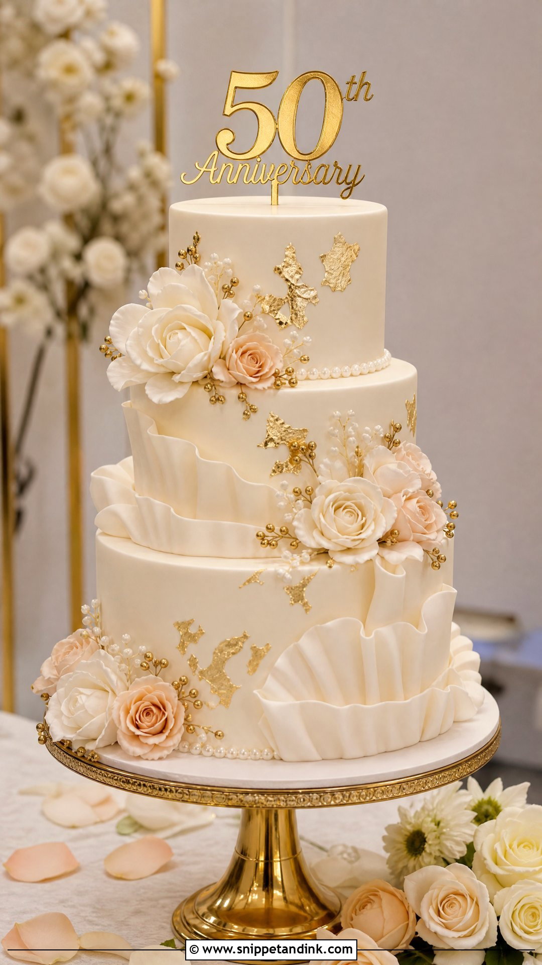 Luxury Marriage Anniversary Cake - Snippet and Ink - 20 Marriage Anniversary Cakes