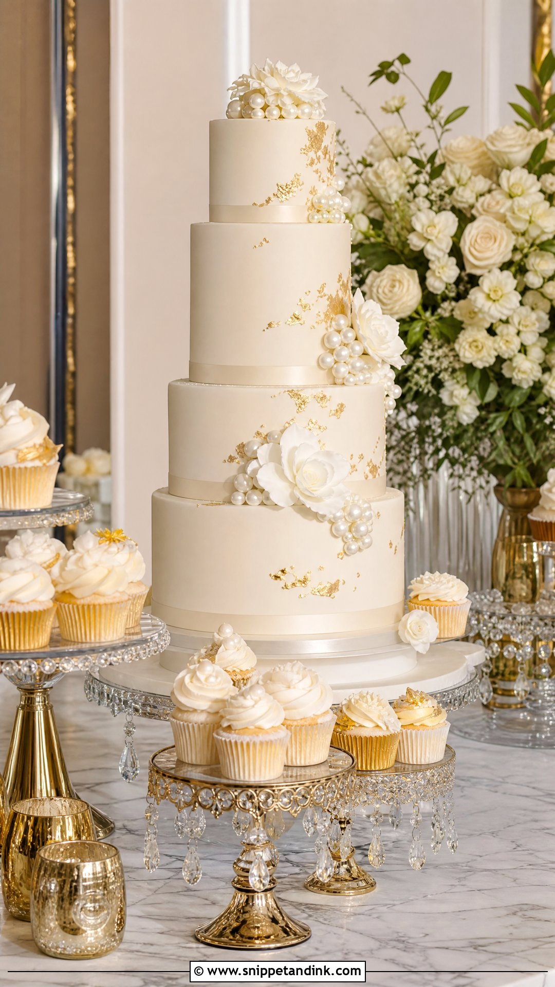 Luxury Wedding Cake And Cupcake Display - Snippet and Ink - 20 Wedding Cake and Cupcake Display