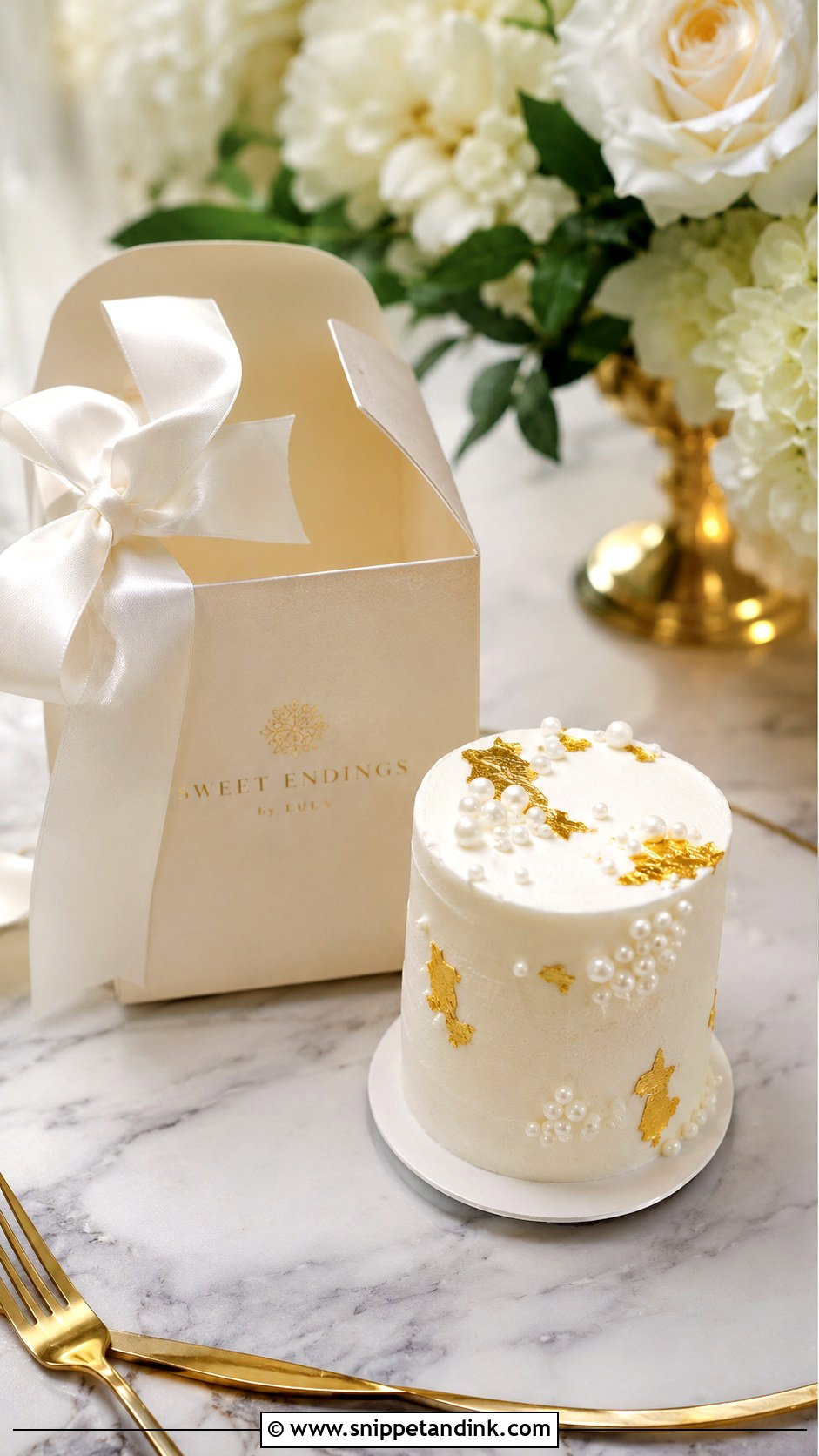 Luxury Wedding Cake Favor Box - Snippet and Ink - 20 Wedding Cake Favor Boxes
