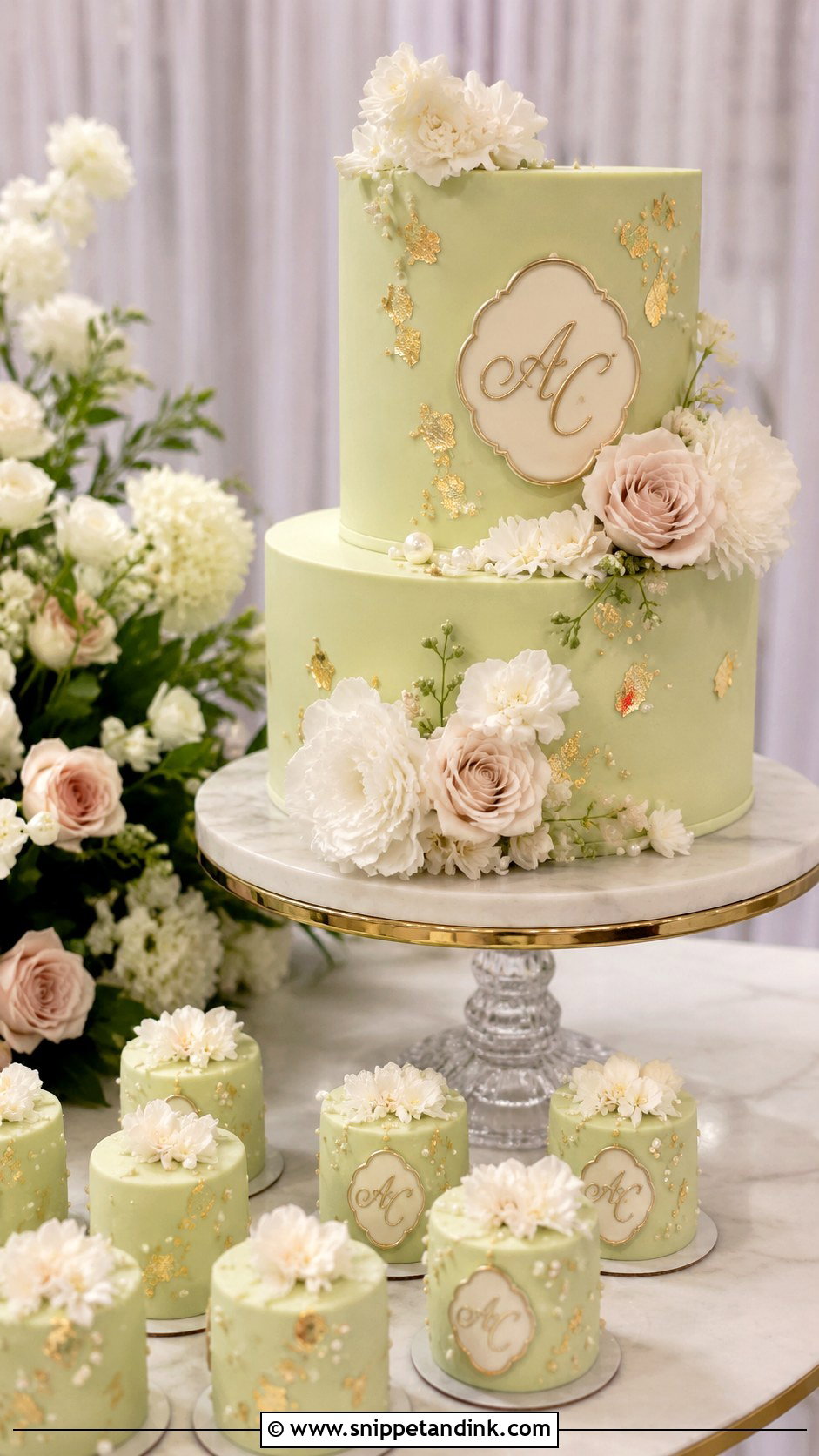 Luxury Wedding Cake With Mini Cakes - Snippet and Ink - 25 Wedding Cake with Mini Cakes