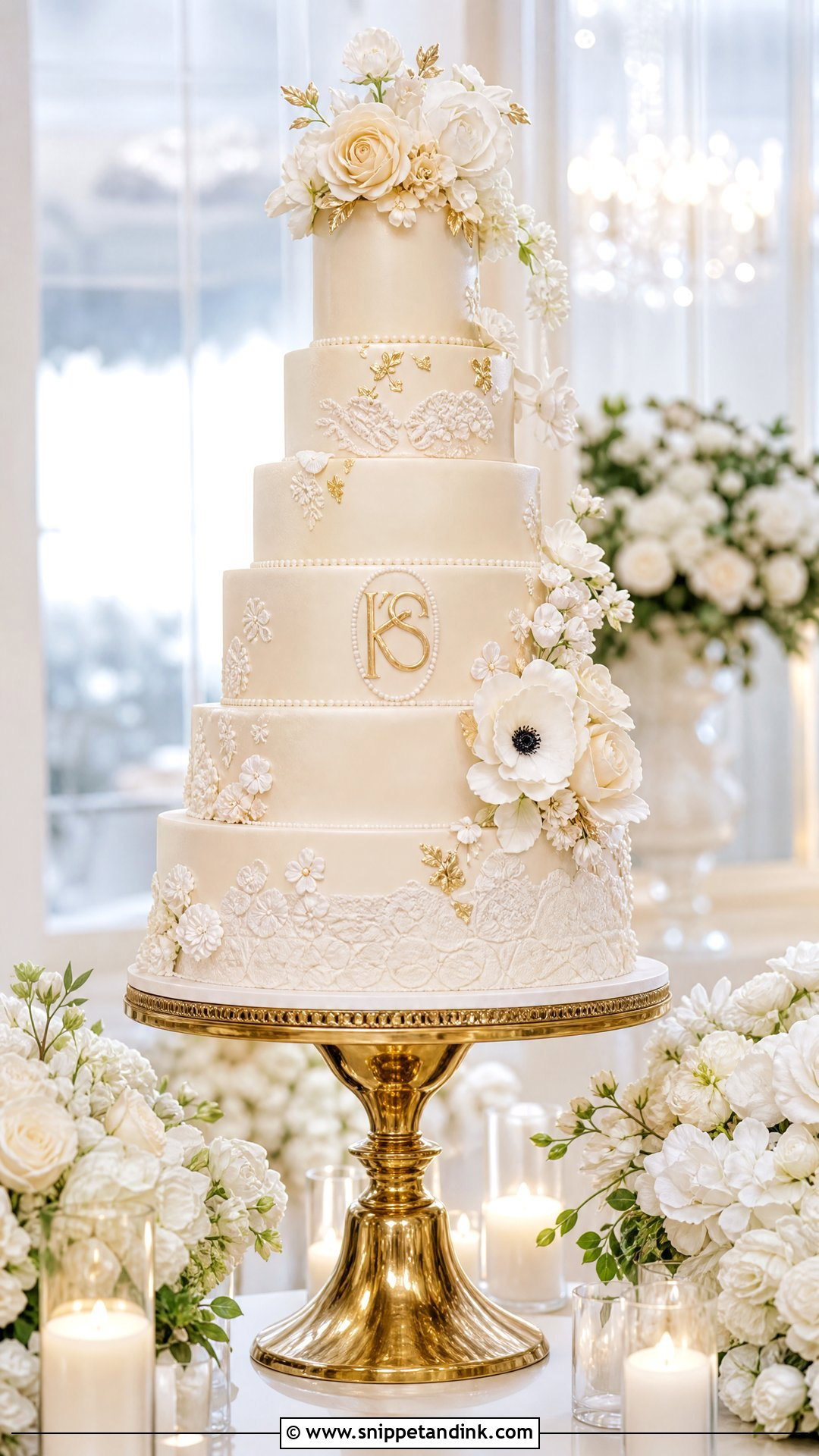 Luxury Wedding Cake - Snippet and Ink - 30 Big Cake Ideas for Wedding